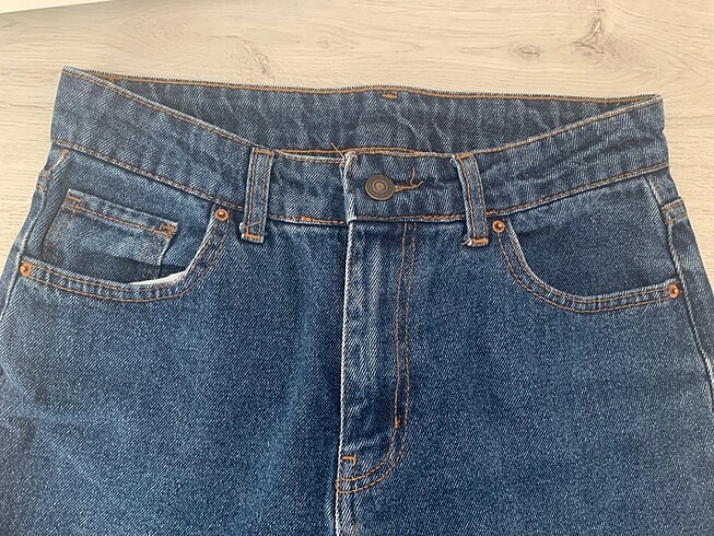 Diğer bol paça yüksek bel kot pantolon