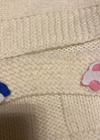 Nakışlı Çok Renkli Örgü Bebek Battaniyesi - Görsel 3