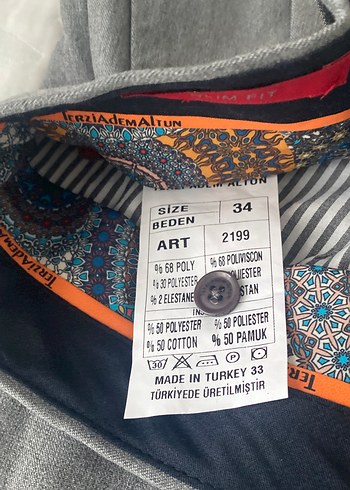 Gri Regular Fit Keten Erkek Pantolon - Görsel 5