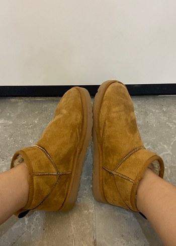 Ugg Kürklü Taba Süet bot