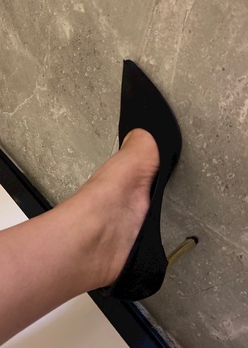 Diğer Siyah Minimalist Topuklu Stiletto