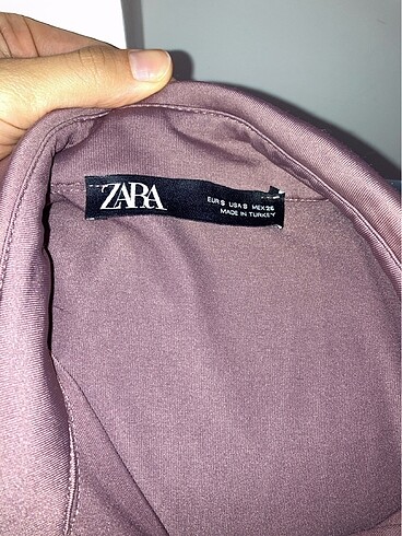 Zara zara gomlek elbise