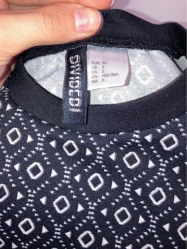 H&M siyah elbise