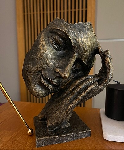 Beden Uyuyan Yüz Heykeli, Soyut Biblo, Uyuyan Mask Biblo