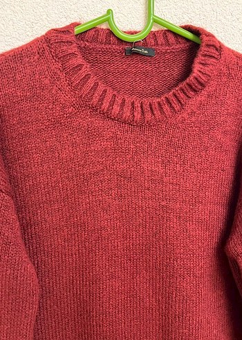Massimo Dutti Kırmızı Örgü Kadın Kazak