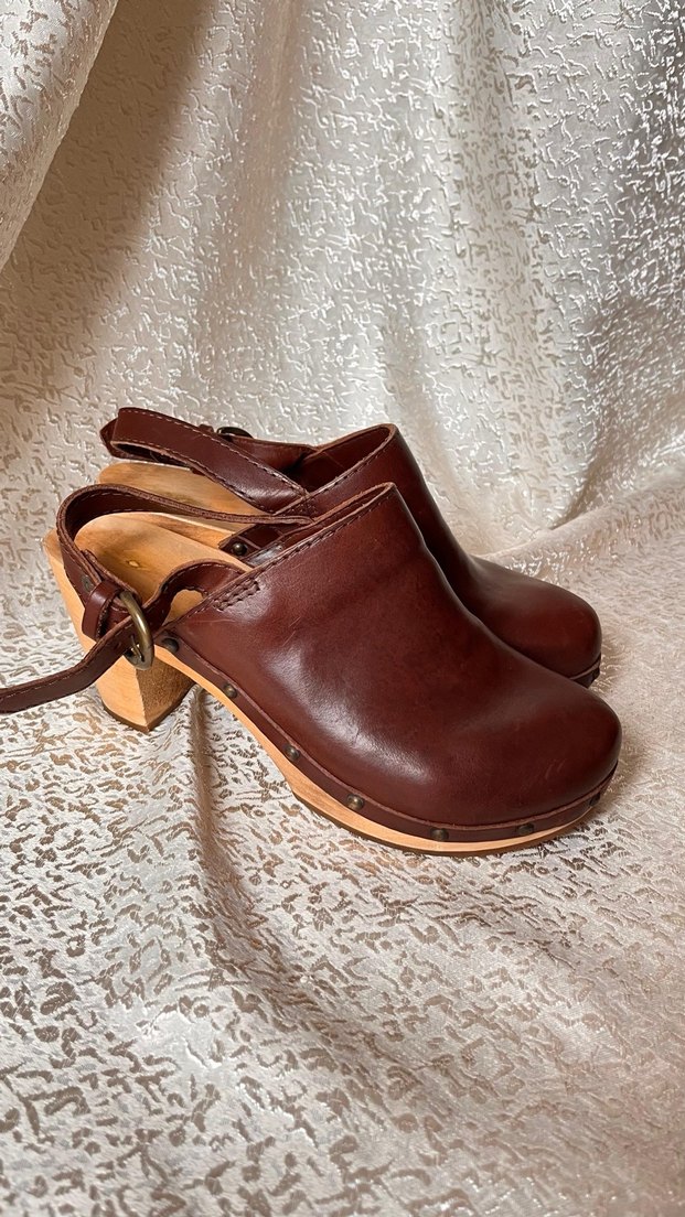 Kahverengi Nakışlı Kadın Kot Platform Topuklu - Görsel 5