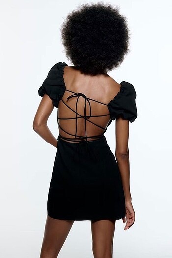 xs Beden Zara siyah elbise