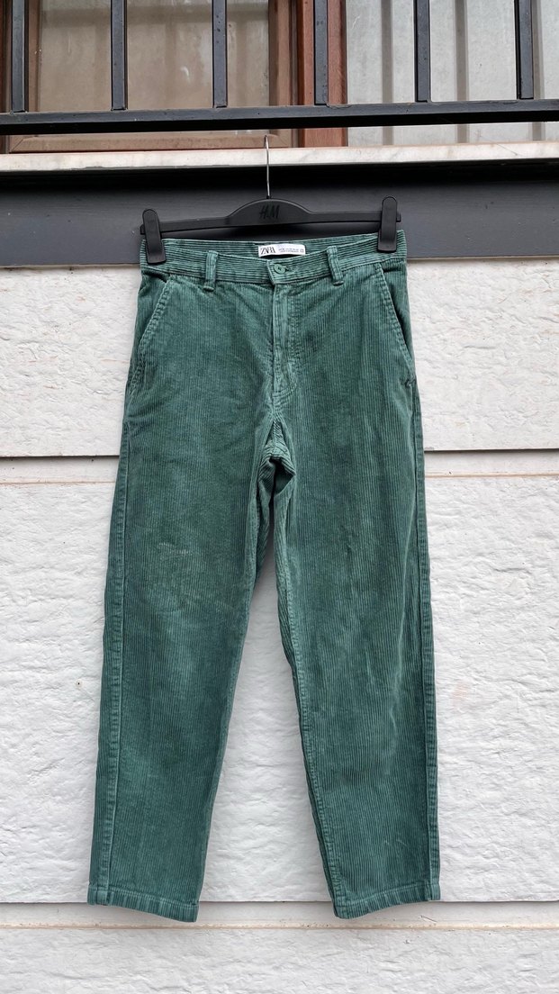 Gri Yeşil Denim Erkek Pantolon - Görsel 3