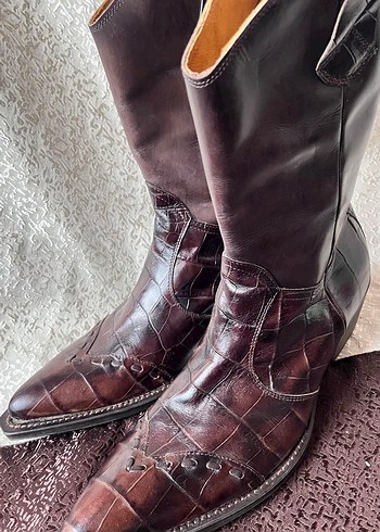 Kovboy erkek deri ayakkabı - Görsel 4