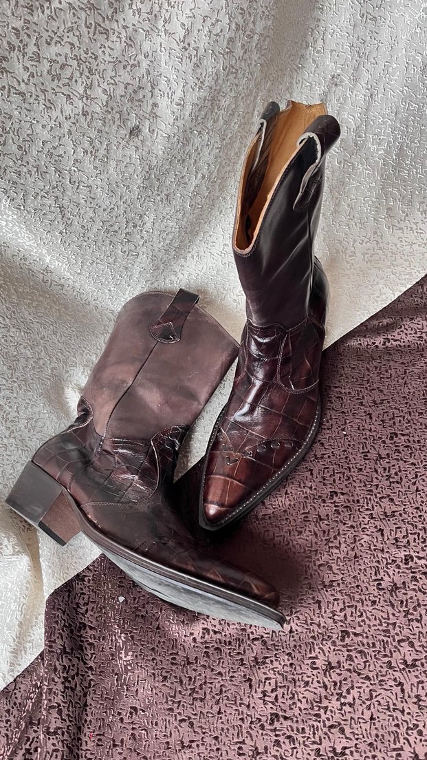 Kovboy erkek deri ayakkabı - Görsel 2