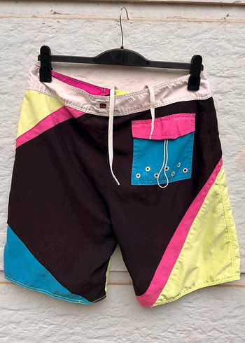 Renkli Mini Erkek Plaj Şortu - Görsel 2