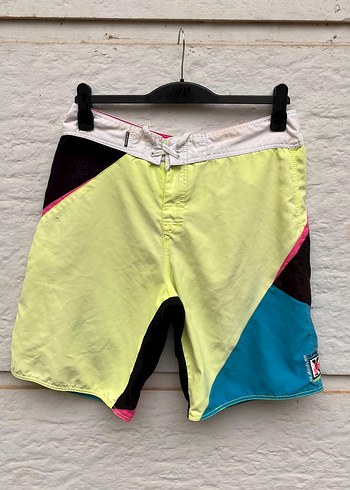 Renkli Mini Erkek Plaj Şortu - Görsel 7