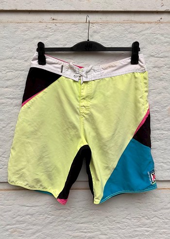 Renkli Mini Erkek Plaj Şortu - Görsel 4