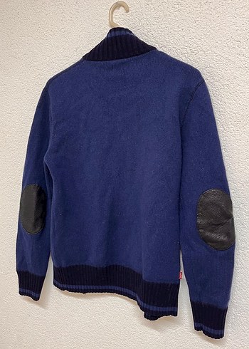 Levis Erkek Lacivert Fermuarlı Yüksek Yakalı Triko