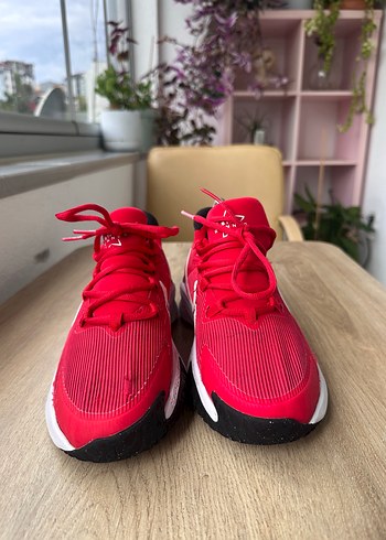 40 Beden Kırmızı Bağcıklı Spor Ayakkabı