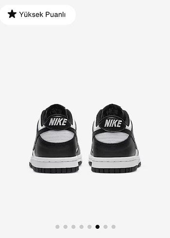 38 Beden siyah Renk Nike Dunk Low Siyah Beyaz Kadın Spor Ayakkabı