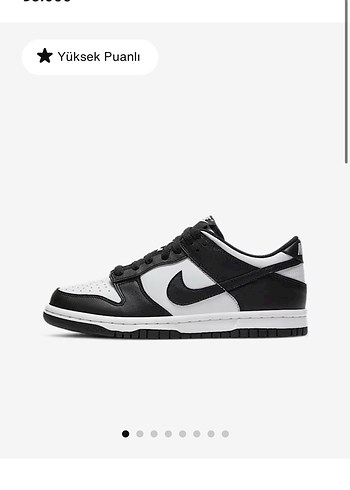 Nike Nike Dunk Low Siyah Beyaz Kadın Spor Ayakkabı