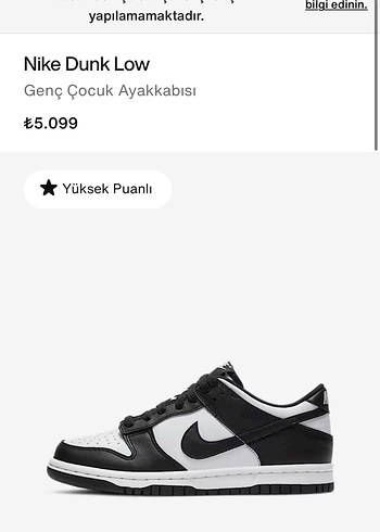Nike Dunk Low Siyah Beyaz Kadın Spor Ayakkabı
