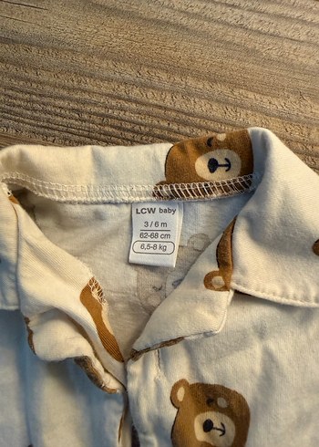 Uzun Kollu, Düğmeli Bebek pijama - Görsel 2