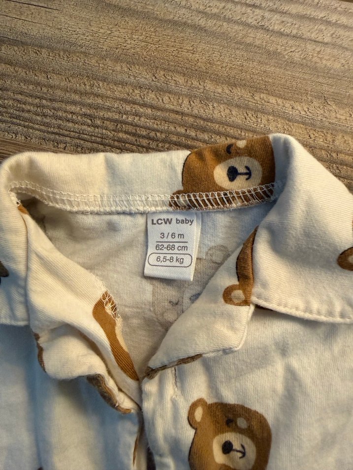 Uzun Kollu, Düğmeli Bebek pijama - Görsel 2