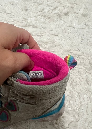 23 Beden çeşitli Renk Skechers Kız Çocuk Gri Street Wear Bot