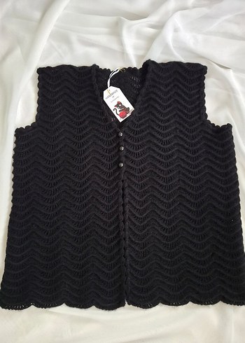 çeyizlik ve günlük örgü yelek - Görsel 5