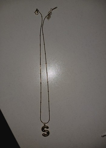 Diğer Altın Renkli Balon S Harfli Kolye çelik