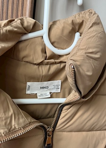 xs Beden camel Renk Bej Fermuarlı Kadın Mont