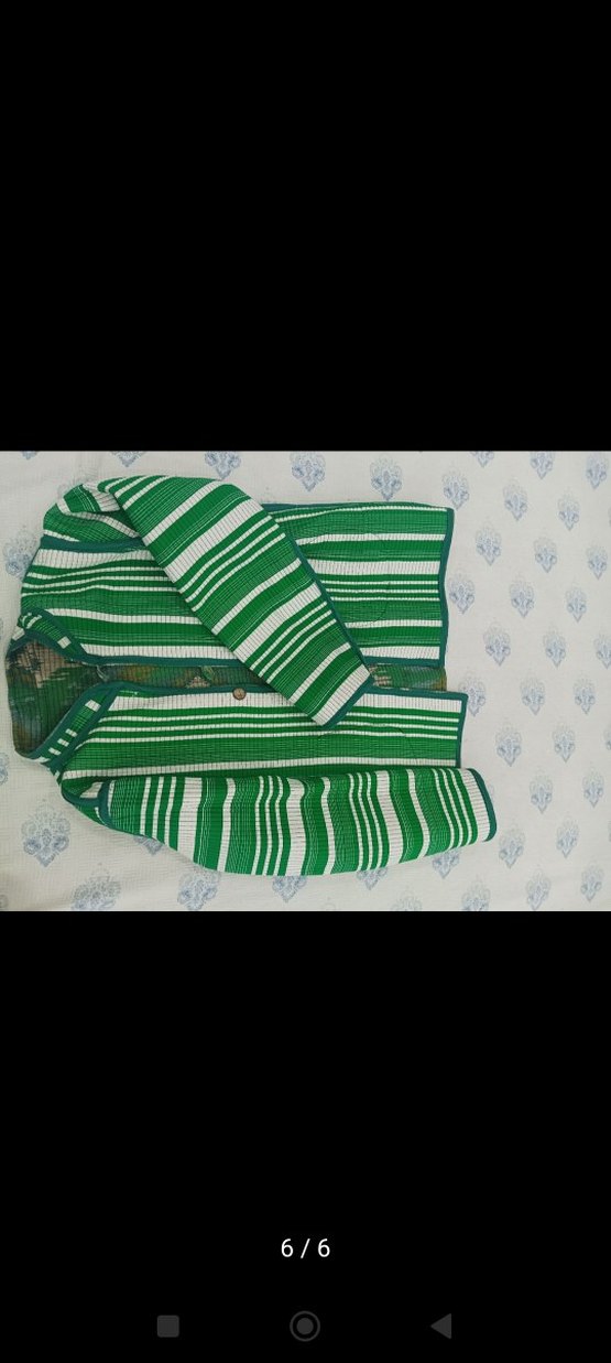 Uzun Kol Yeşil Bohem Kadın Ceket - Görsel 2