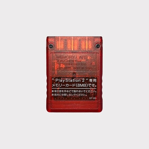 Sony SONY PS2 Memory Card (Şeffaf Kırmızı)