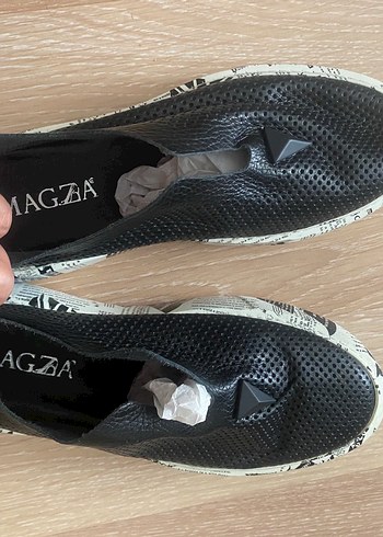 Siyah Rock Punk Dolgu Topuklu Kadın Spor Ayakkabı