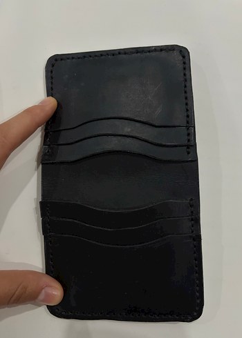 Sade Siyah Hakiki Deri Erkek Cüzdanı - Görsel 7