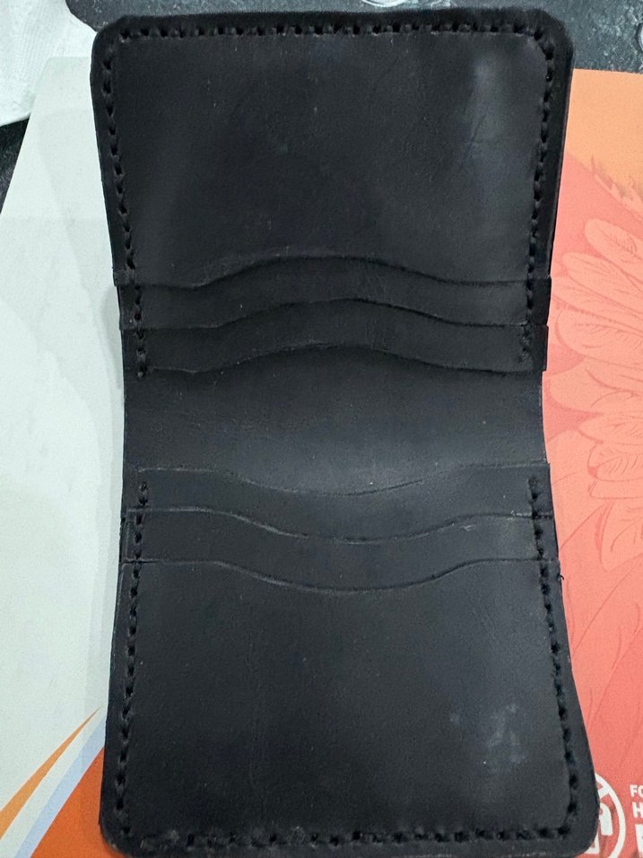 Sade Siyah Hakiki Deri Erkek Cüzdanı - Görsel 4