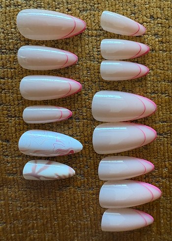 Renkli Çeşitli Takma Tırnak Seti - Görsel 3