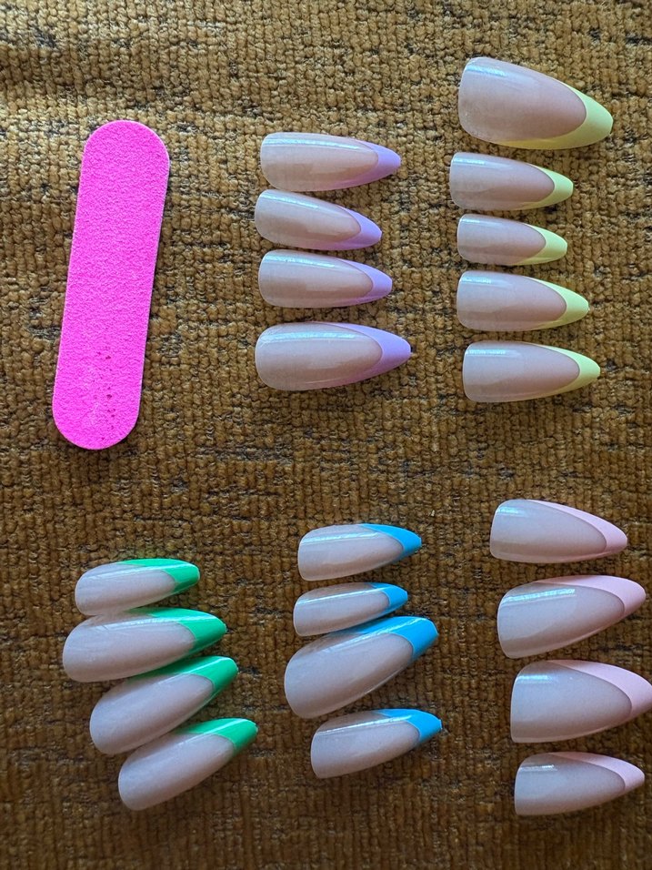 Renkli Çeşitli Takma Tırnak Seti - Görsel 2