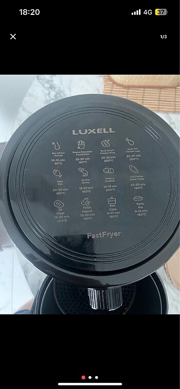Luxell Airfry az kullanıldı