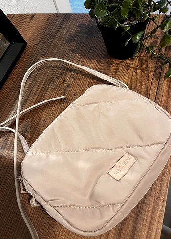 Bej Kemer Detaylı Kadın Çanta - Görsel 2