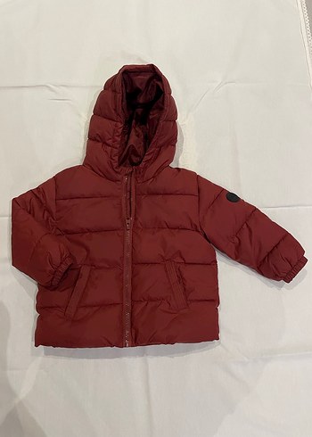 MANGO,Kapüşonlu Bordo Erkek Çocuk Mont