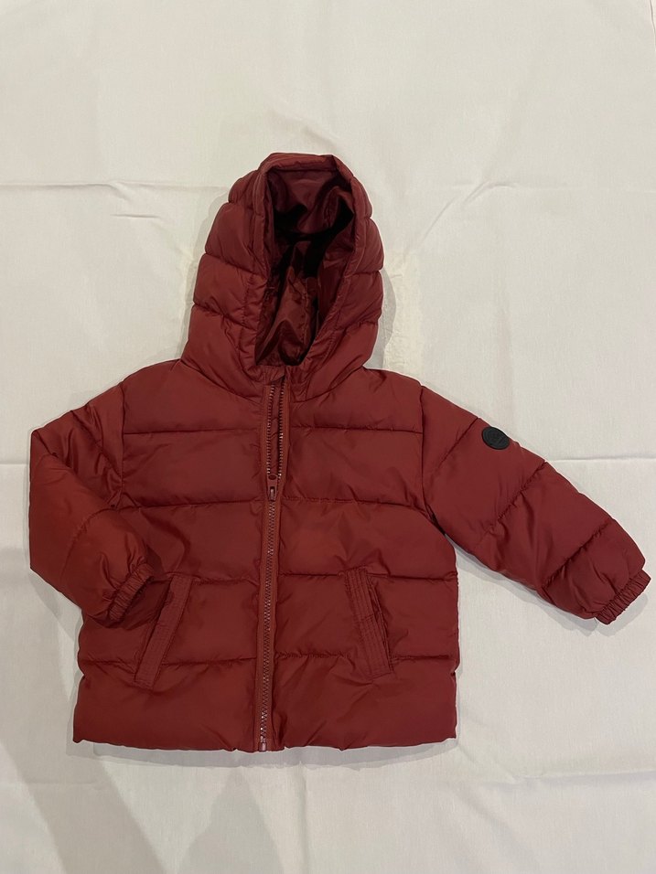 MANGO,Kapüşonlu Bordo Erkek Çocuk Mont - Görsel 3