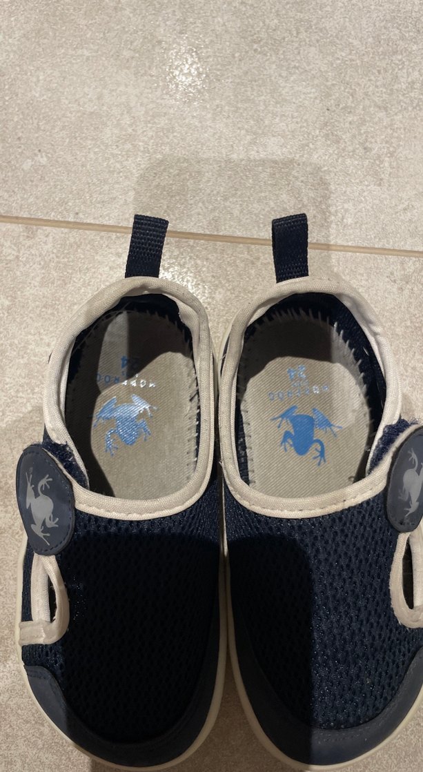 HOPFRÖG Lacivert Gri Erkek Çocuk Cırtlı Terlik - Görsel 2