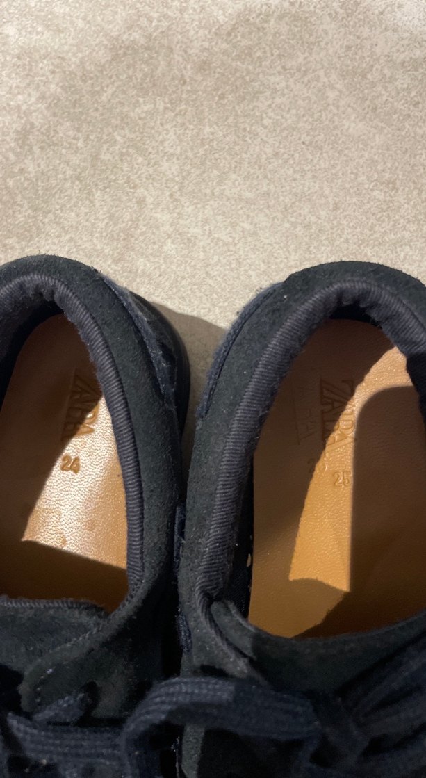 ZARA Erkek Çocuk Lacivert Süet Ayakkabı - Görsel 5