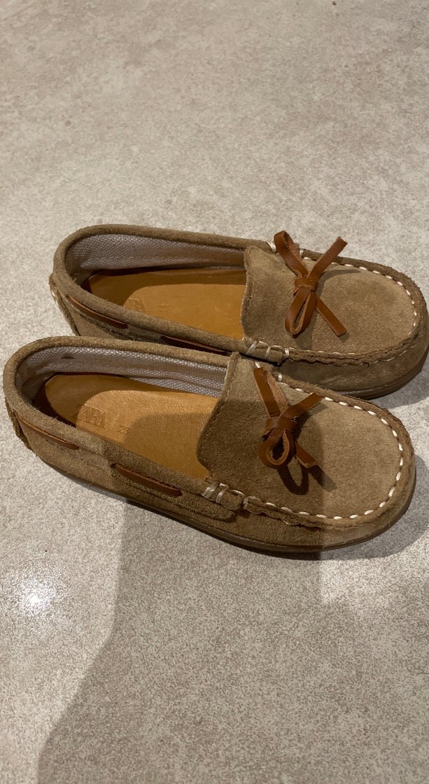 ZARA Kahverengi Süet Erkek Çocuk Özel Ayakkabı - Görsel 2