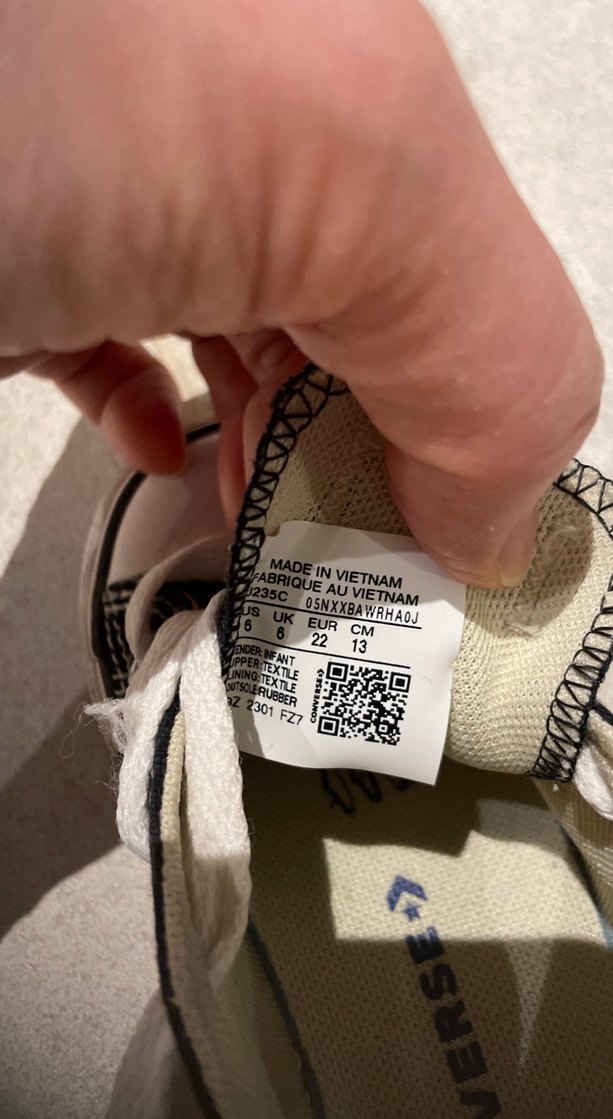 CONVERSE siyah 22 numara - Görsel 5