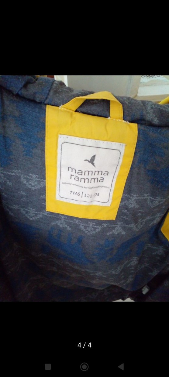 Sarı Fermuarlı Erkek Çocuk Mont - Görsel 4