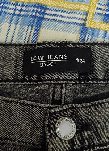 34 Beden gri Renk LCW Baggy Jean