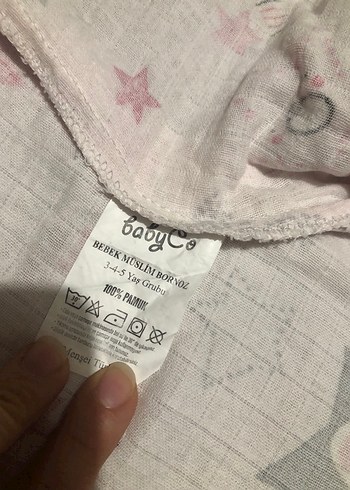 Kapüşonlu Kız Çocuk Panço müslin bornoz - Görsel 2