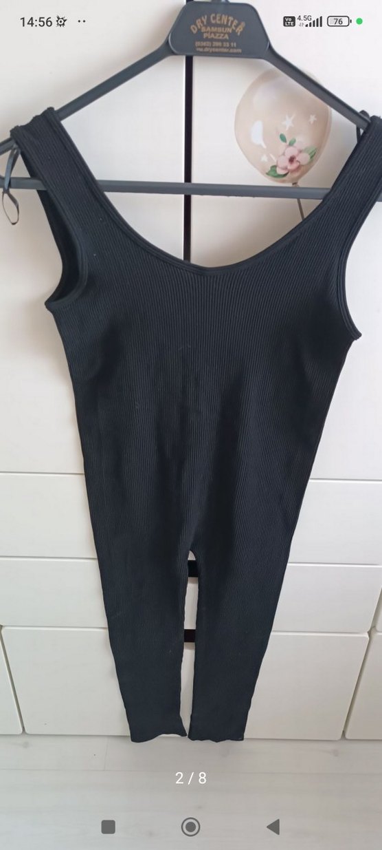 DiLVIN Siyah Straplez tulum - Görsel 2