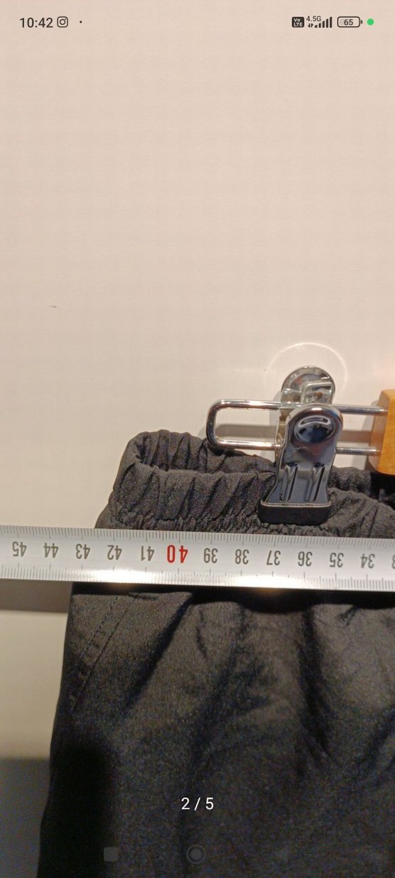 Siyah Elastik Bel Mini Spor Şort - Görsel 2