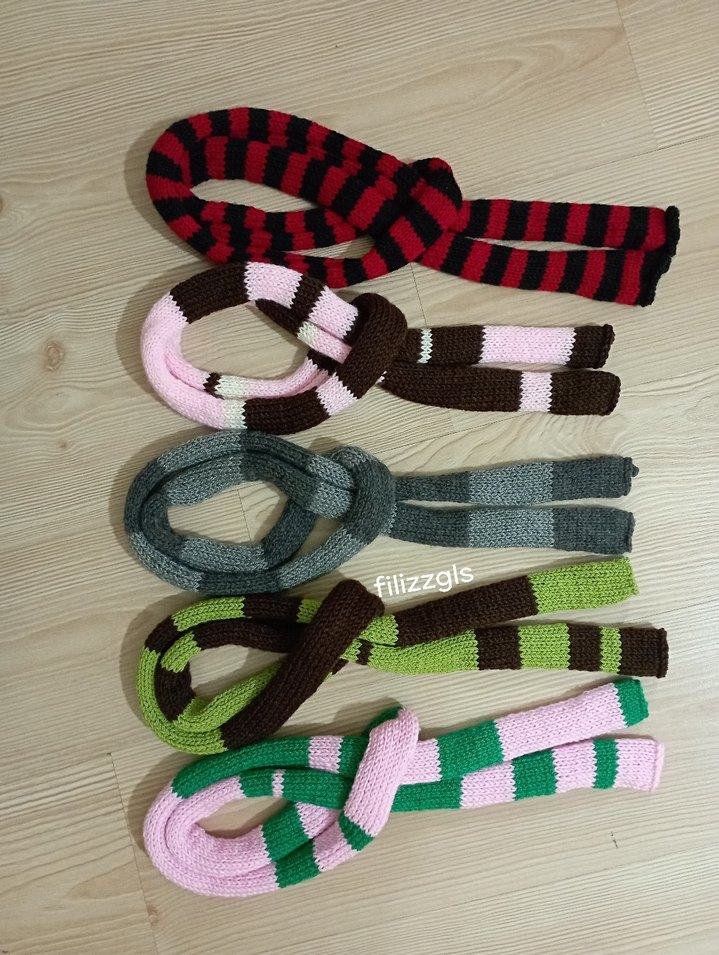 Bohem Gri Çok Renkli Örgü Kadın Şal - Görsel 2