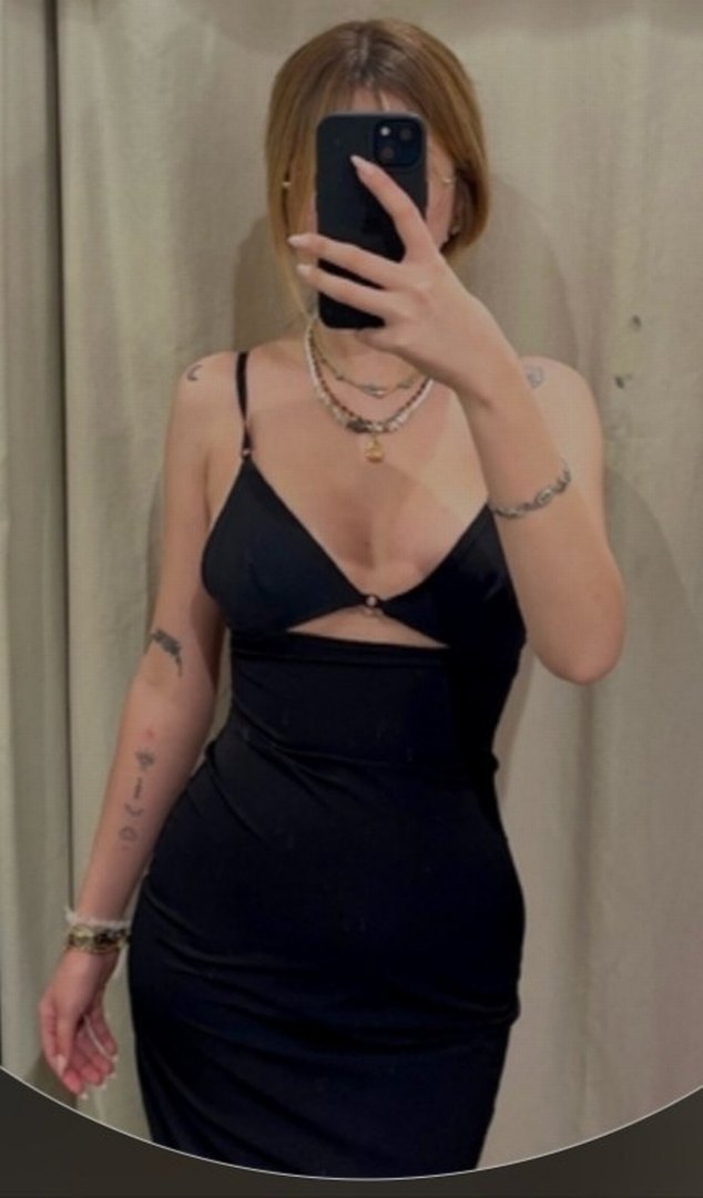 Zara siyah V Yaka Uzun İnce Askılı Elbise - Görsel 4